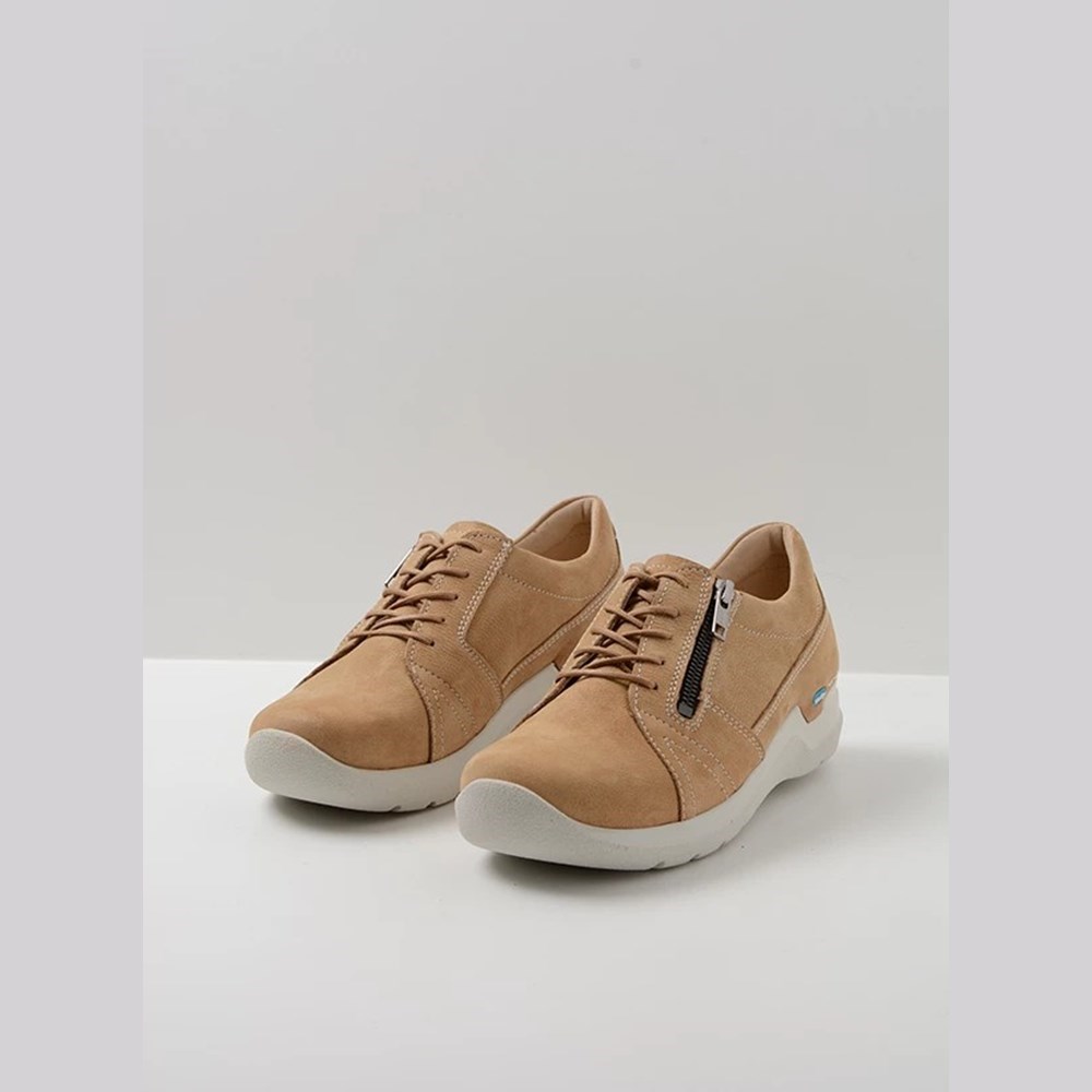 Beige Wolky Feltwell Women's Walking Shoes | QPGY92501