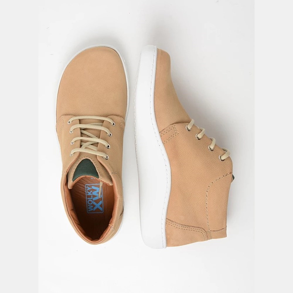 Beige Wolky Kansas Lady Xw Women's Lace Up Shoes | CGJI46289