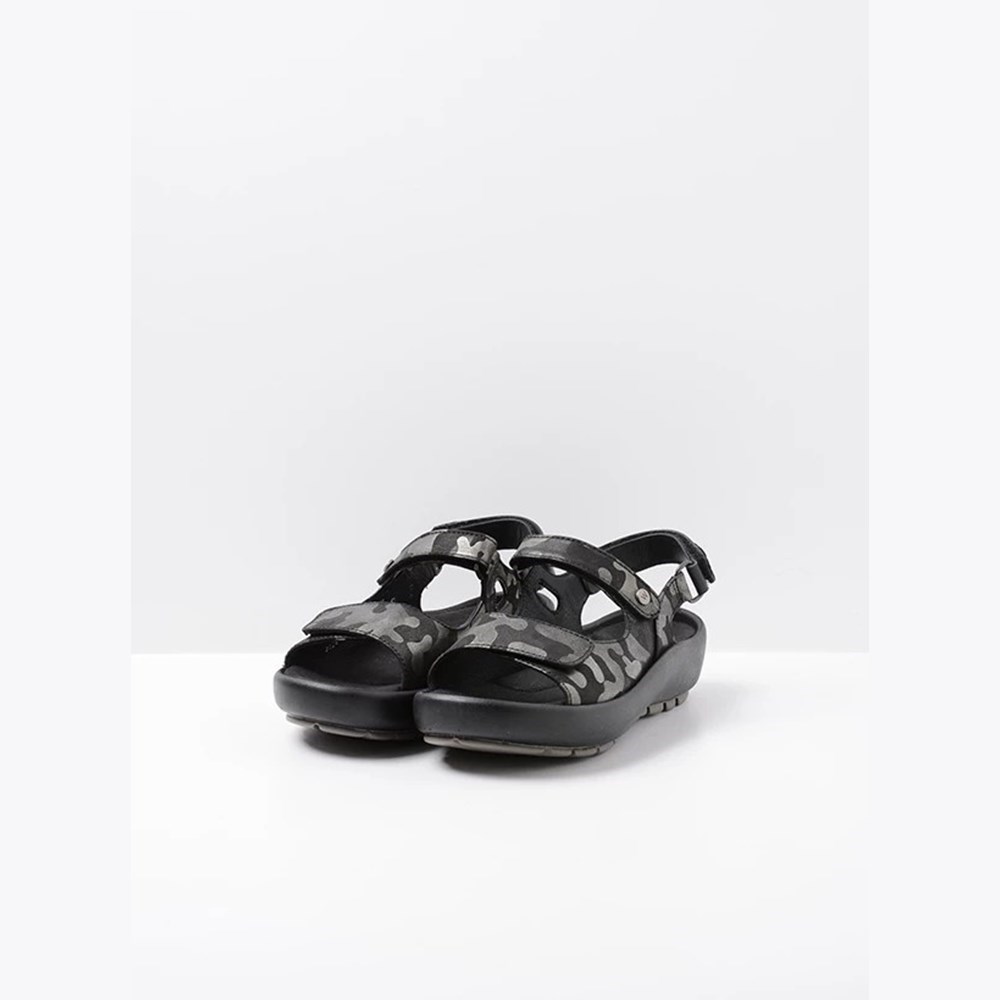 Black Wolky Barsilia Women's Sandals | IGUK91257