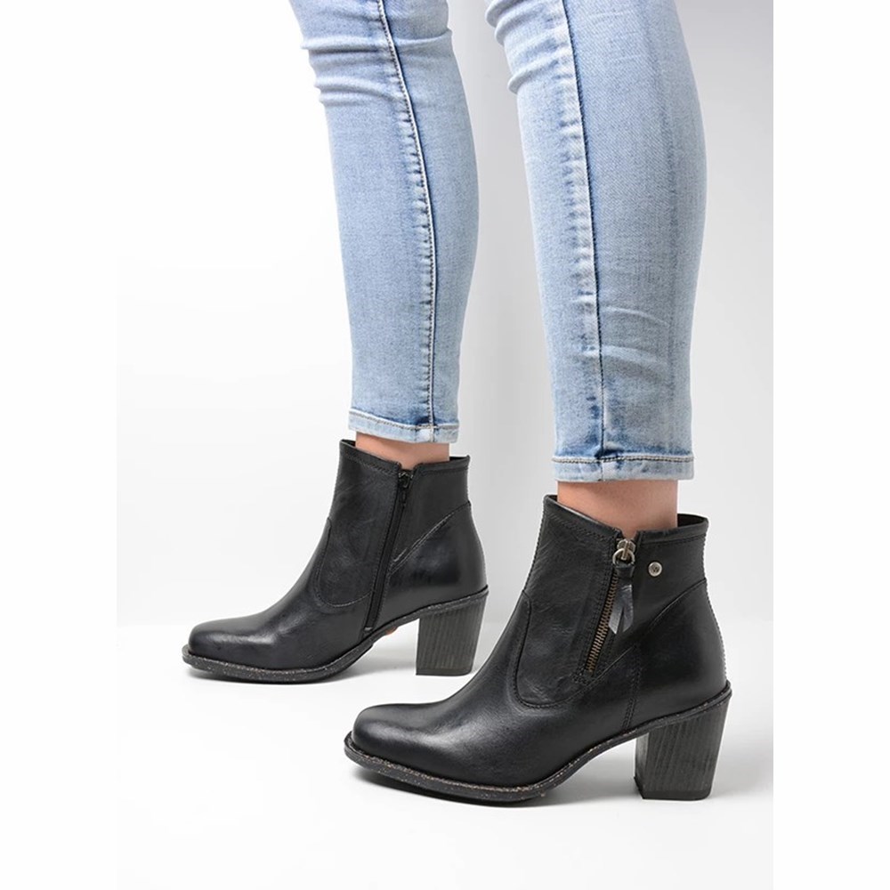 Black Wolky Campo Women's Ankle Boots | WXFY86792