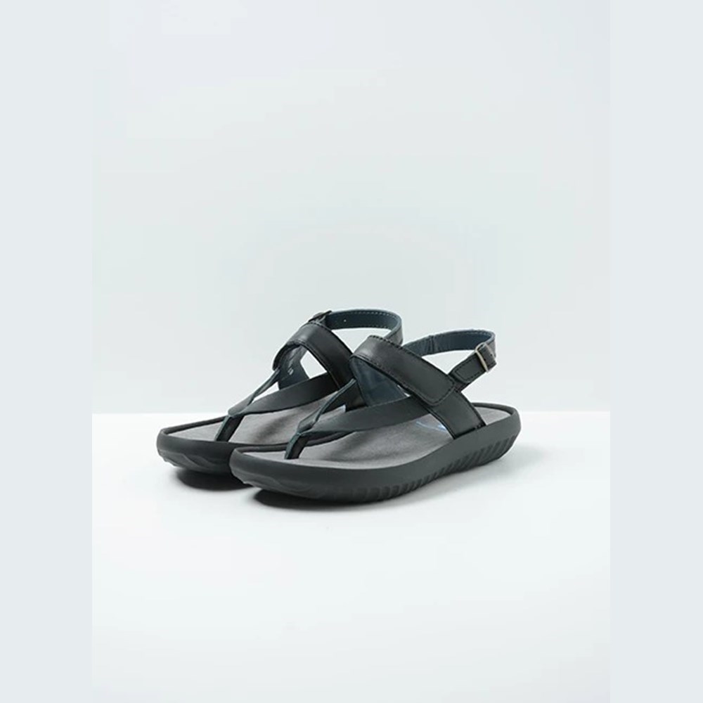 Black Wolky Cebu Women's Sandals | RZJP36408