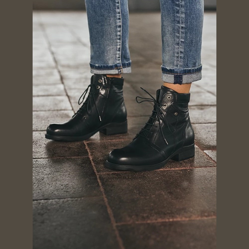 Black Wolky Center Women's Lace Up Shoes | LVMT51796