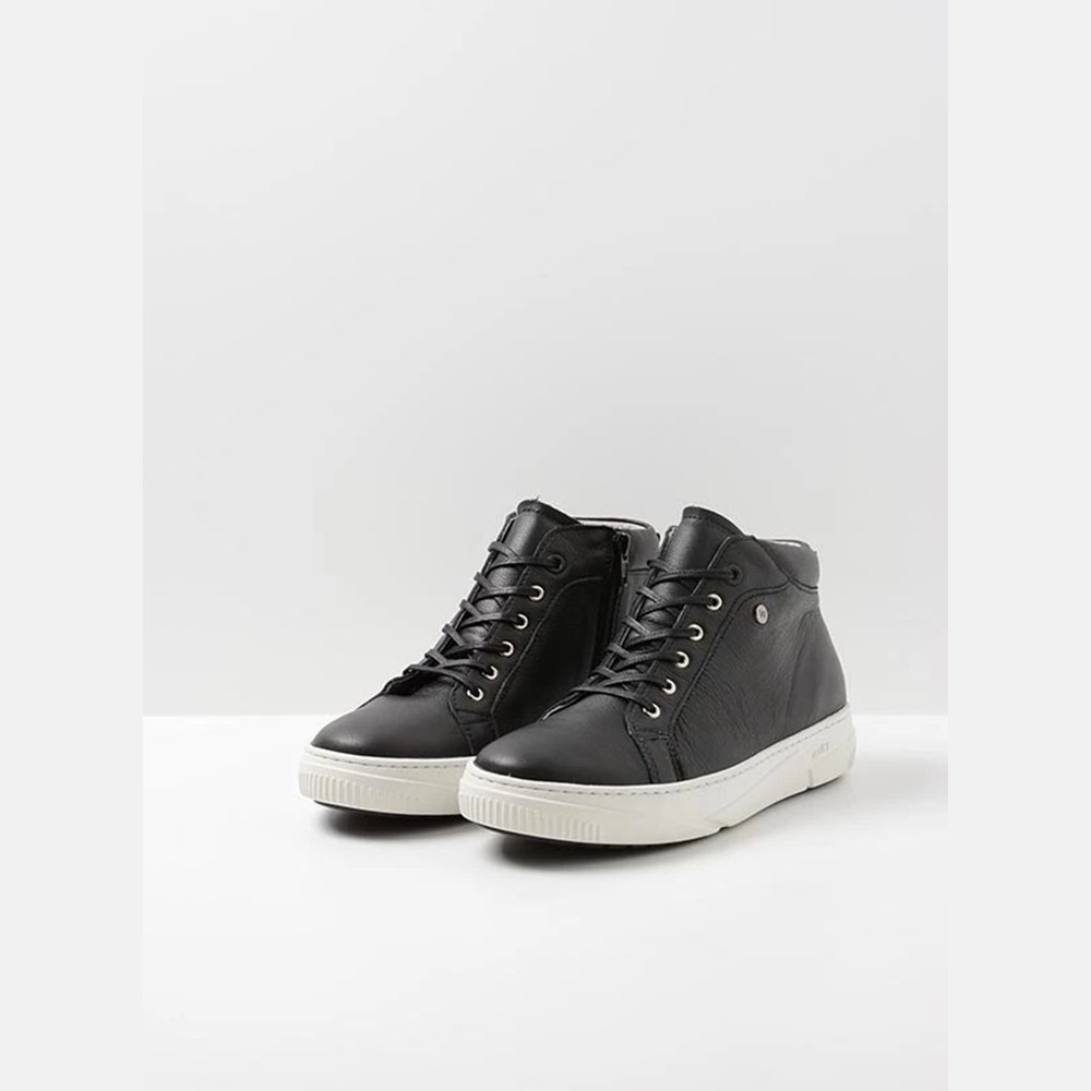 Black Wolky Compass Women's Sneakers | RUYN36845