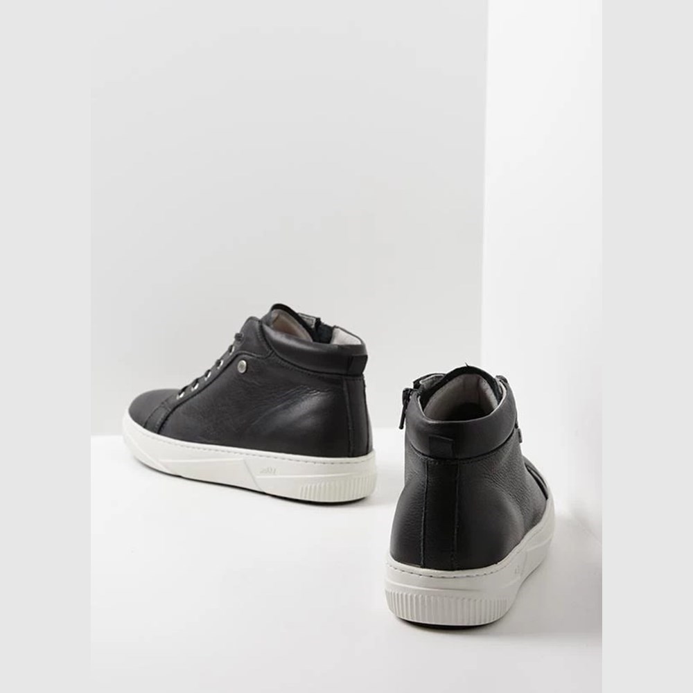 Black Wolky Compass Women's Sneakers | RUYN36845