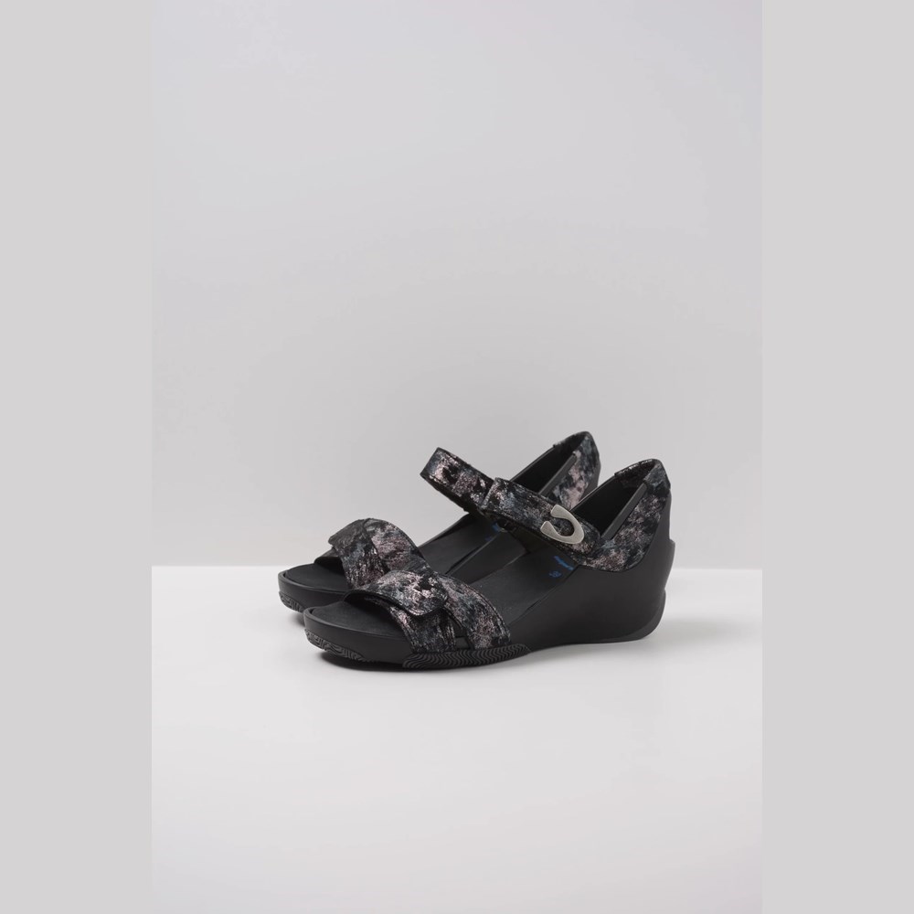 Black Wolky Epoch Women's Sandals | GSWK84576