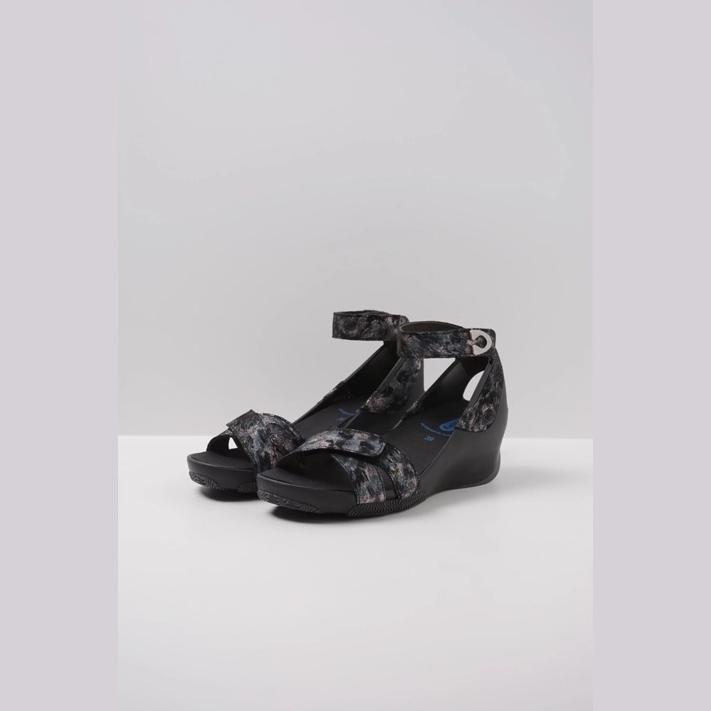 Black Wolky Era Women's Sandals | OYBM43982