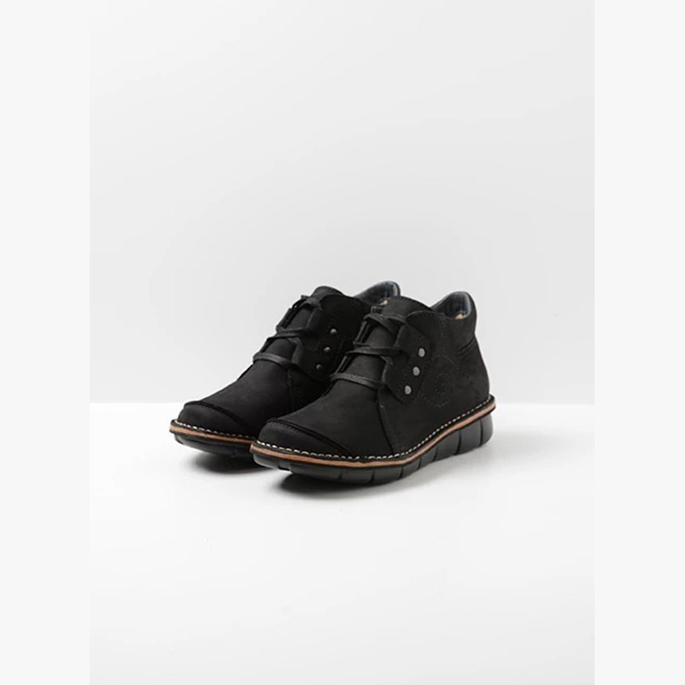 Black Wolky Gallo Women's Lace Up Shoes | NMVX68740