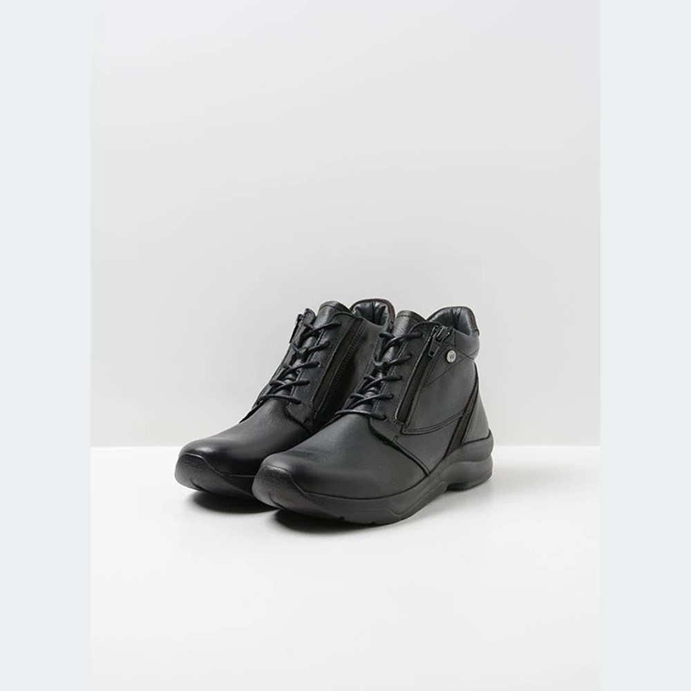 Black Wolky Glacier Women's Lace Up Shoes | ODSC46371