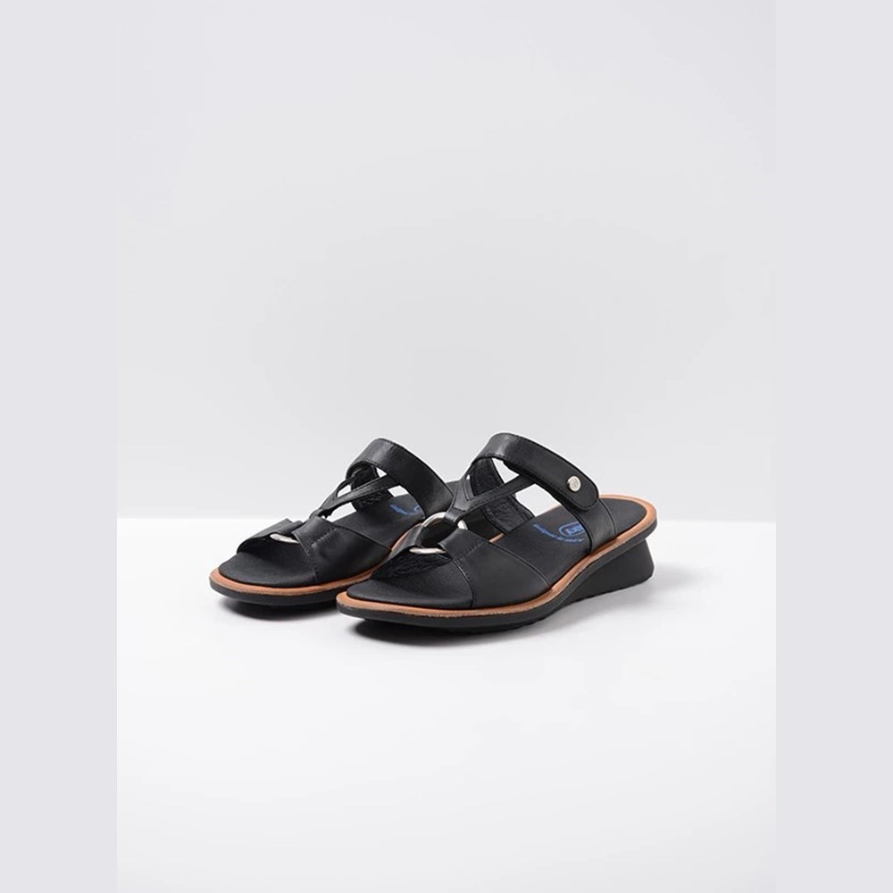 Black Wolky Isa Women's Sandals | OPBX02936