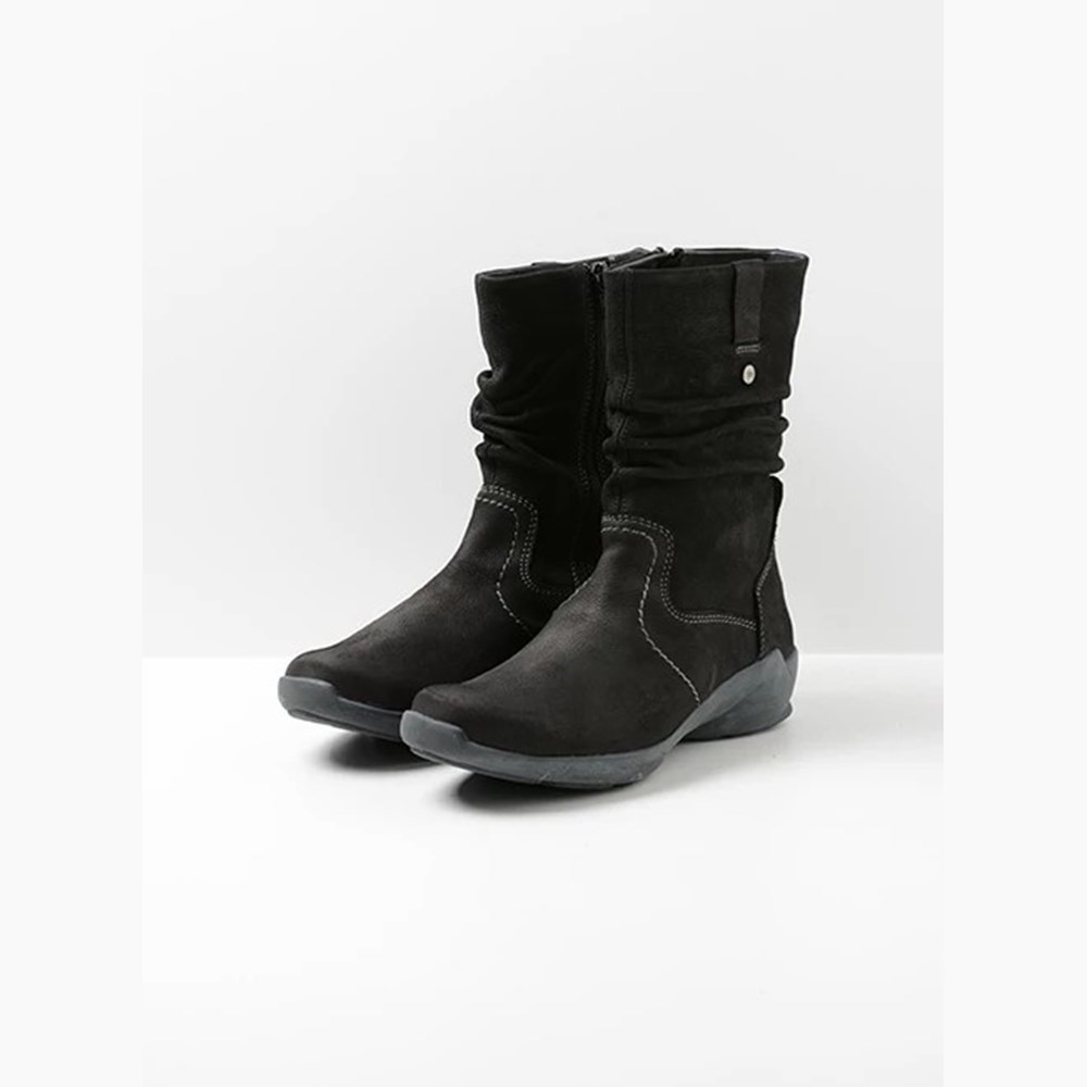 Black Wolky Luna Women's Mid Calf Boots | SXNM71805