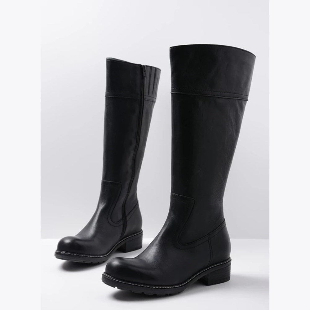 Black Wolky Moher Women's High Boots | KICF51628