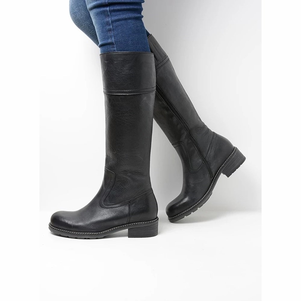 Black Wolky Moher Women's High Boots | KICF51628