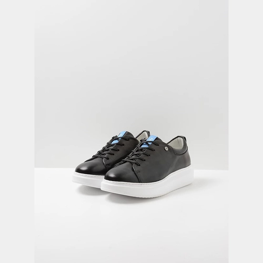 Black Wolky Move It Women's Sneakers | LHZV06932