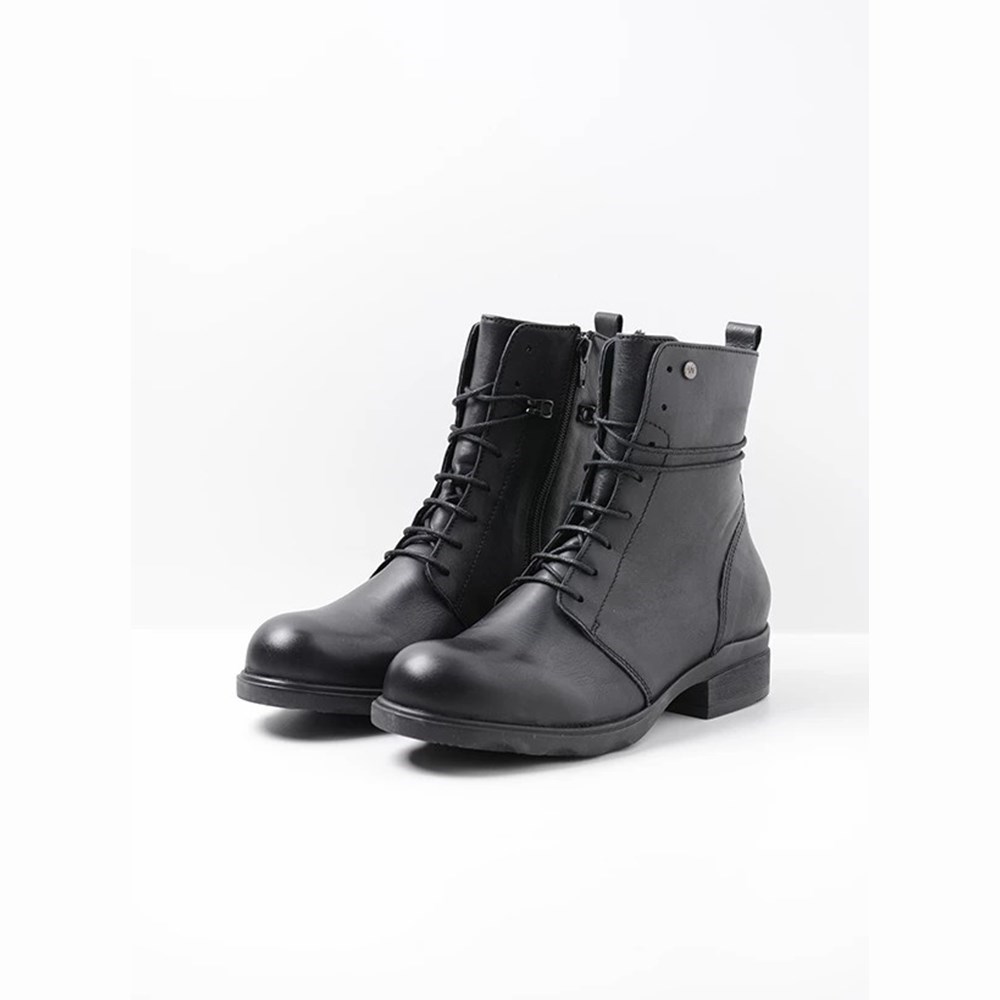 Black Wolky Murray Hv Women's Biker Boots | APTV85632