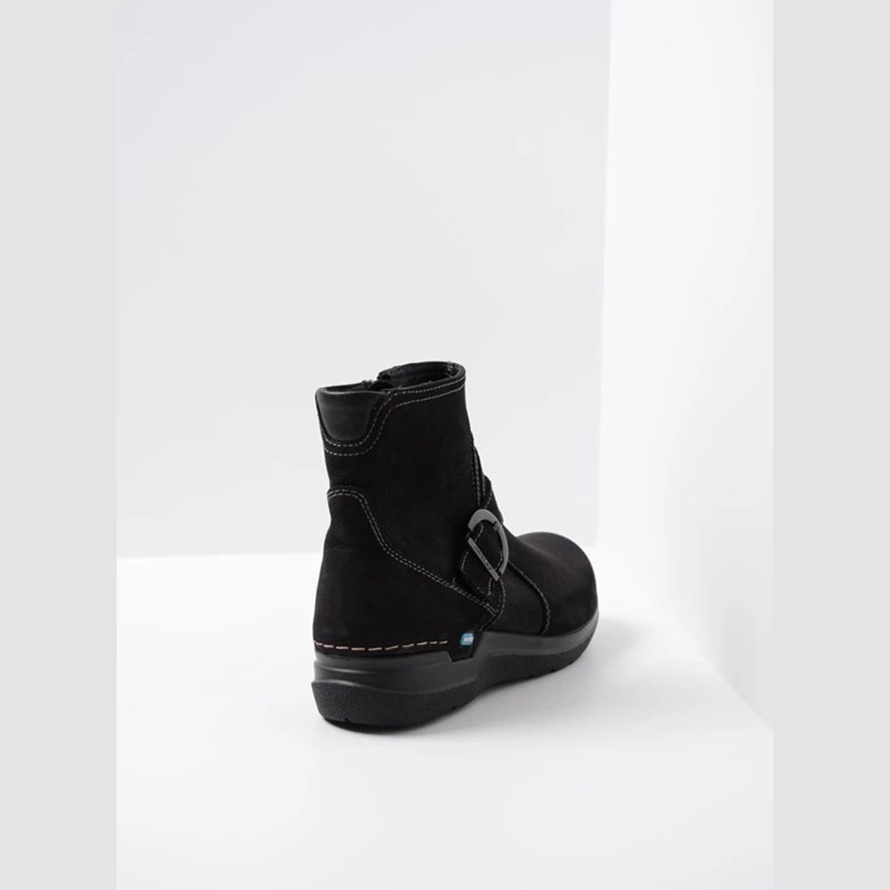 Black Wolky Okay Women's Ankle Boots | GLXT56932