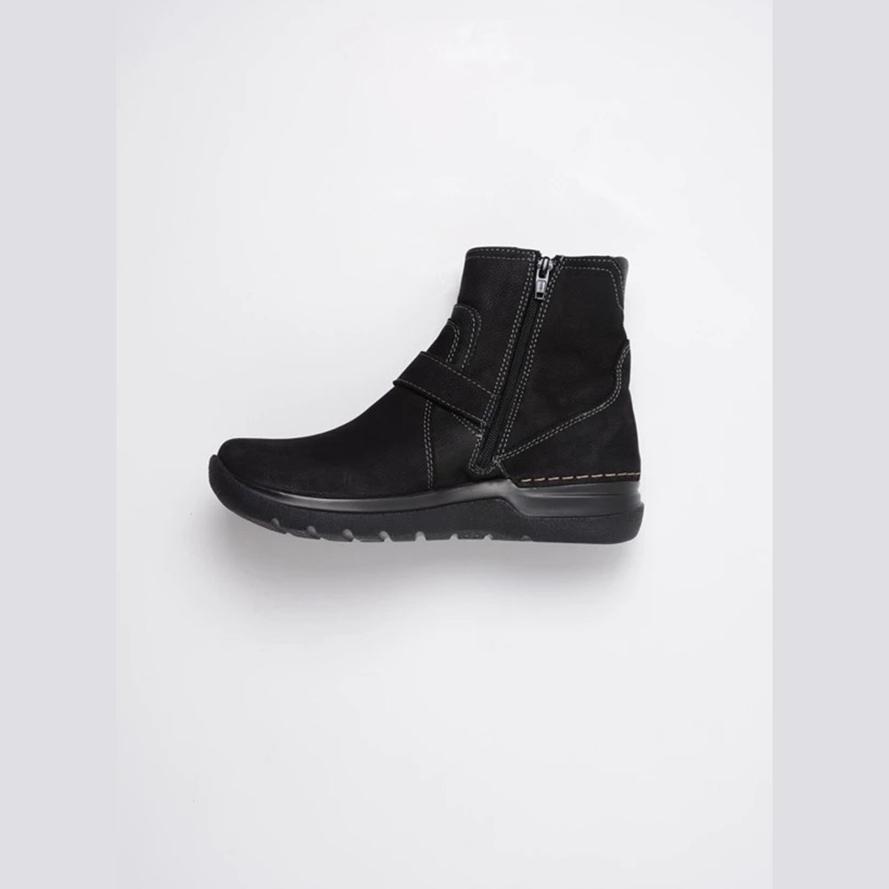 Black Wolky Okay Women's Ankle Boots | GLXT56932