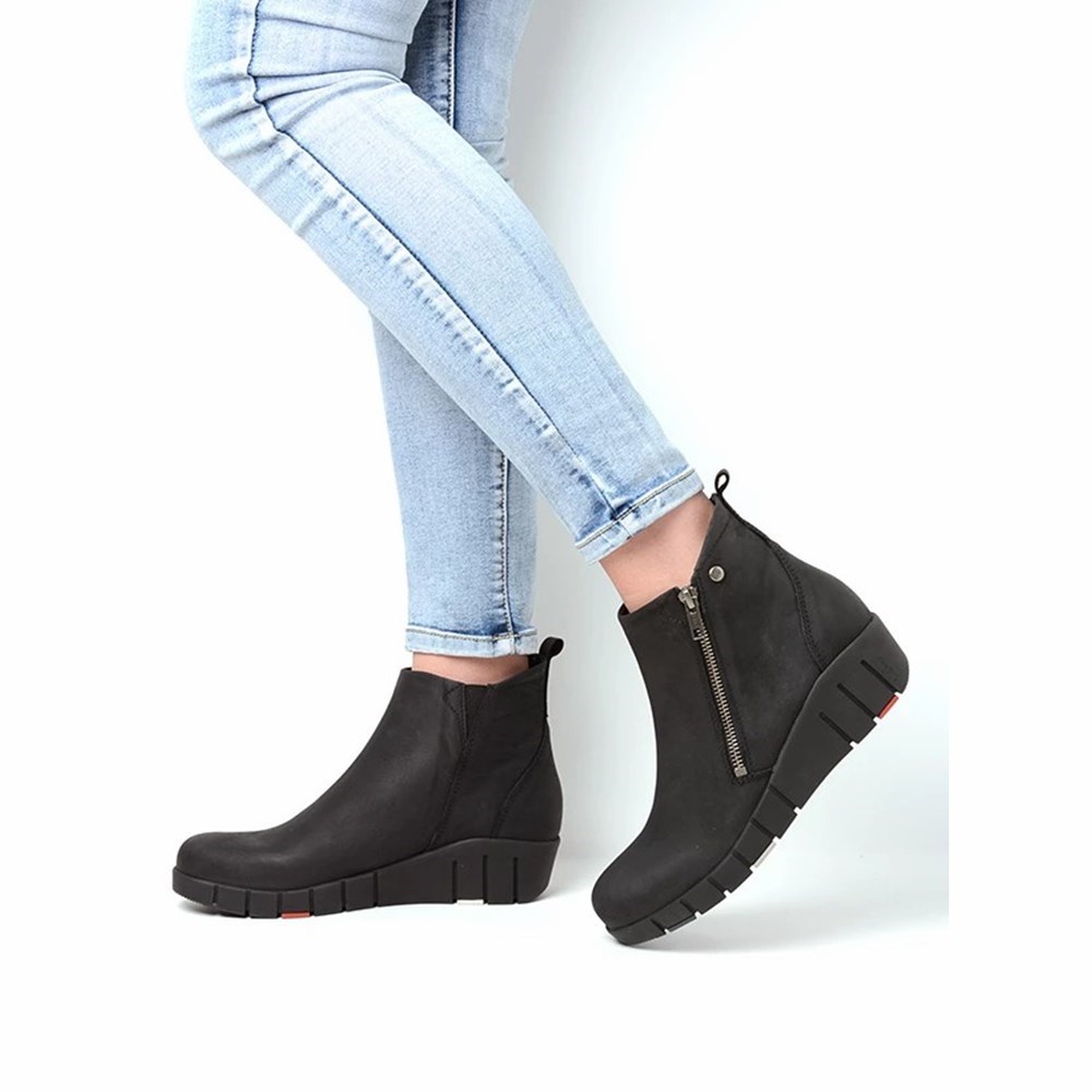 Black Wolky Phoenix Hv Women's Ankle Boots | BZTH27134