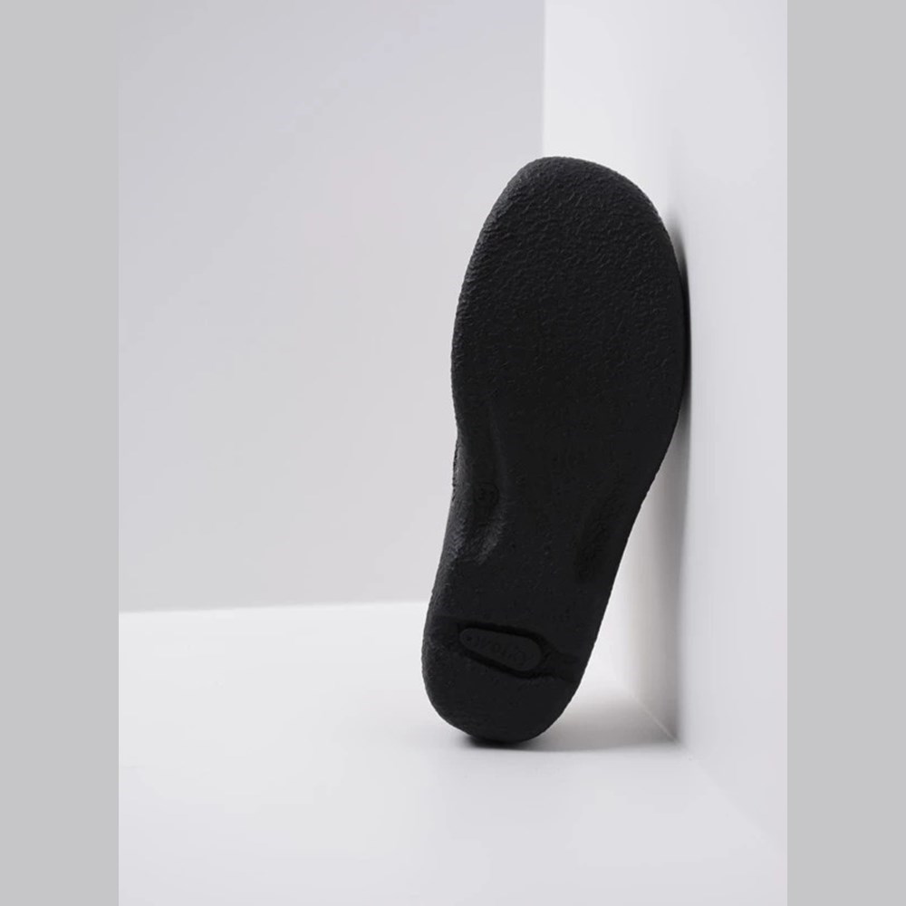 Black Wolky Roll Women's Slippers | ZLUY41203