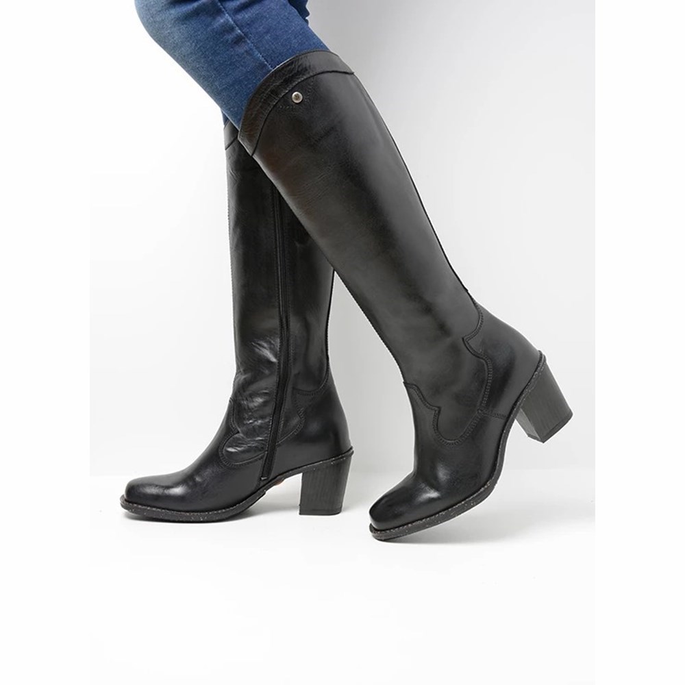 Black Wolky Rozzi Women's High Boots | BSET90425