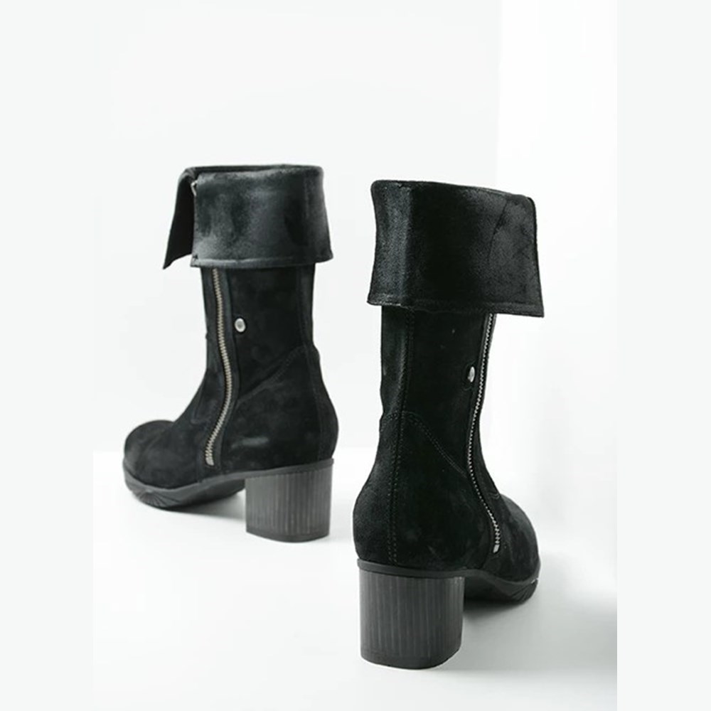 Black Wolky Salento Women's Mid Calf Boots | TMOQ06593