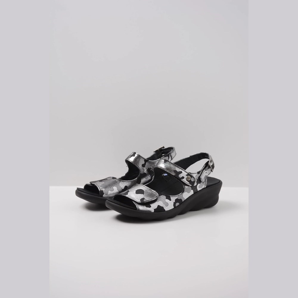 Black Wolky Scala Women's Sandals | HFZC68702