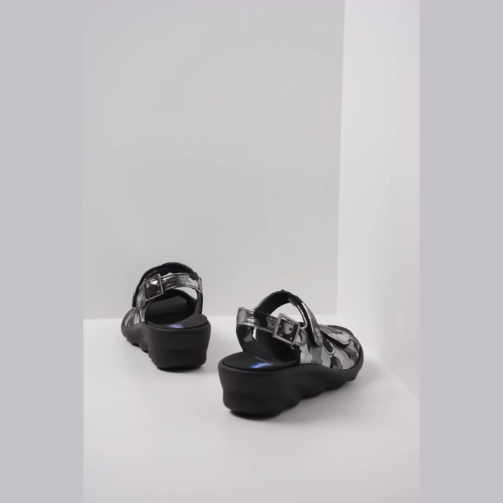 Black Wolky Scala Women's Sandals | HFZC68702