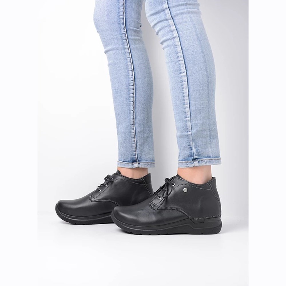 Black Wolky Truth Hv Women's Lace Up Shoes | WJGN06415