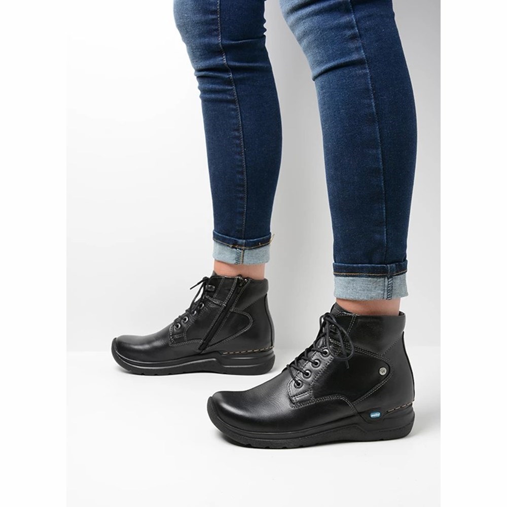 Black Wolky Whynot Hv Women's Lace Up Shoes | PSCV57086