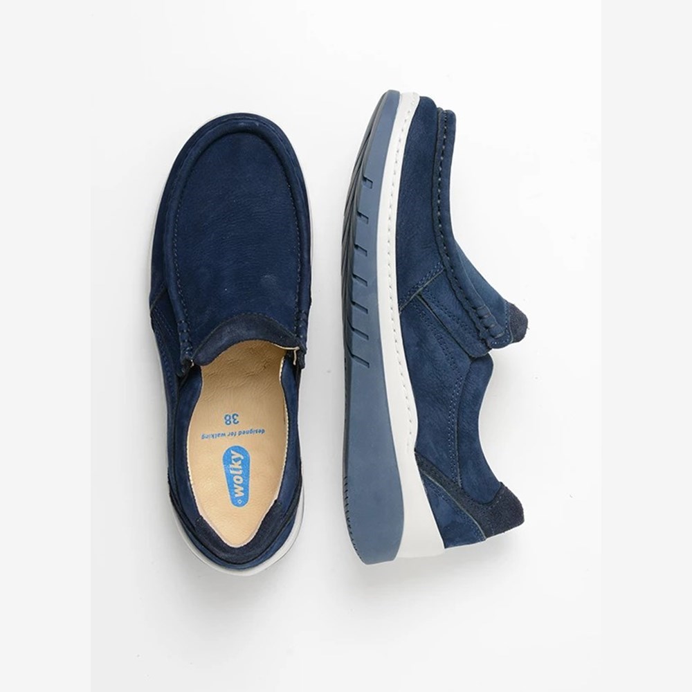 Blue Wolky Avi Women's Slip On Shoes | ZUGI54168