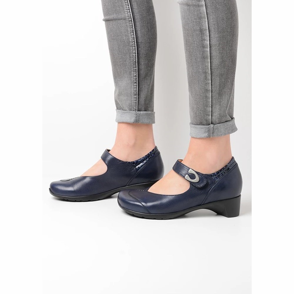 Blue Wolky Chili Women's Mary Janes Shoes | VAED05369