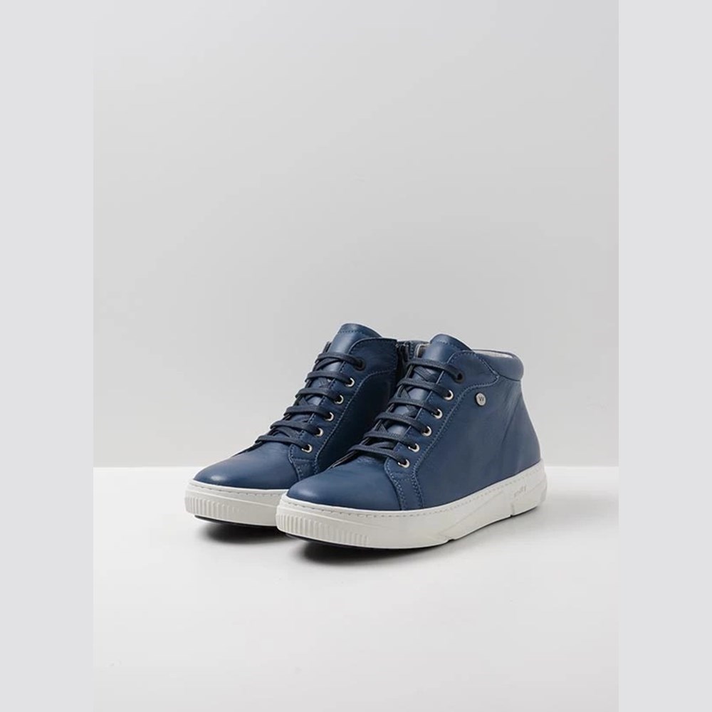 Blue Wolky Compass Women's Lace Up Shoes | EUPF34769