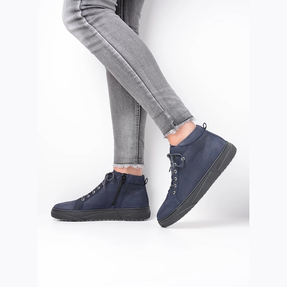 Blue Wolky Compass Women's Sneakers | BLSU86210