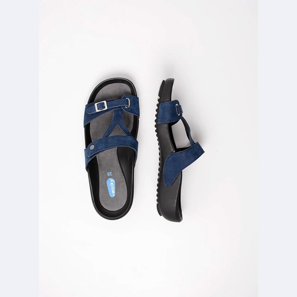 Blue Wolky Connor Women's Sandals | VGBK70182