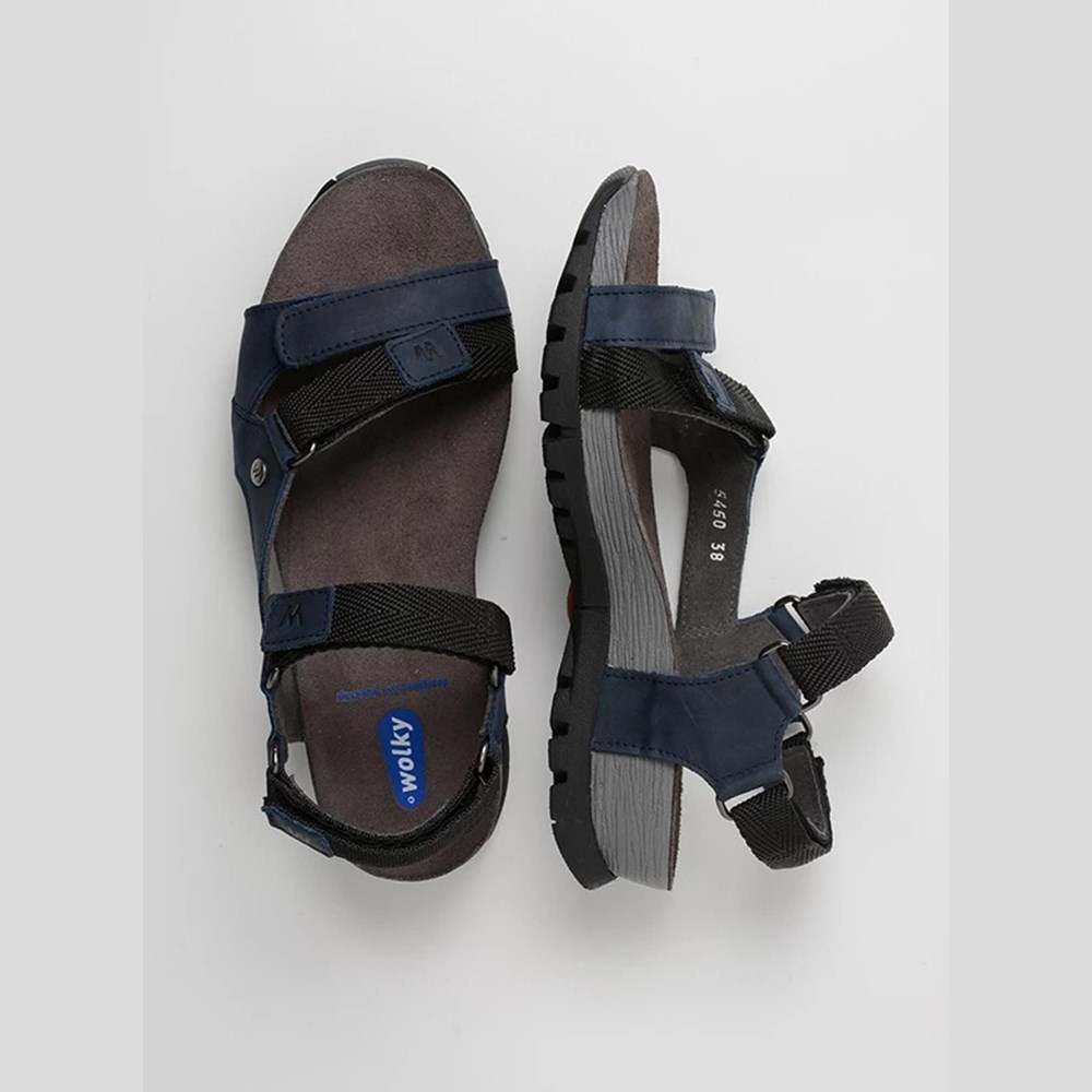 Blue Wolky Cradle Women's Sandals | MJFU18460