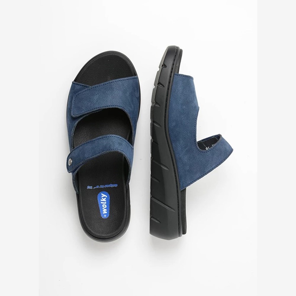 Blue Wolky Cyprus Women's Sandals | LYPH12836