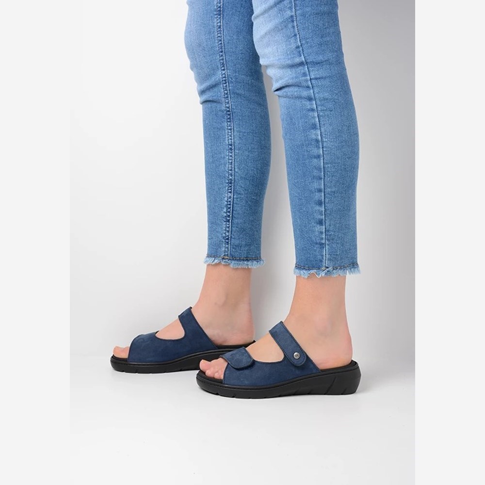 Blue Wolky Cyprus Women's Sandals | LYPH12836