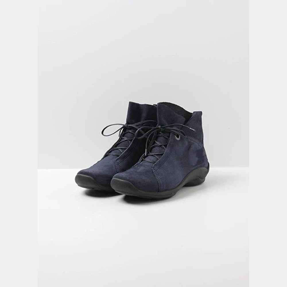 Blue Wolky Diana Women's Lace Up Shoes | REXK64531