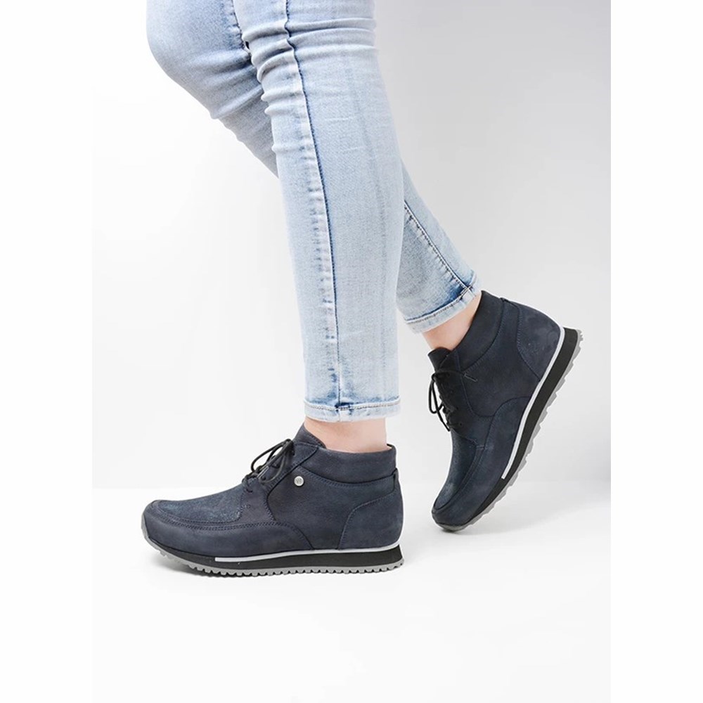 Blue Wolky E-boot Women's Sneakers | PJZC98173