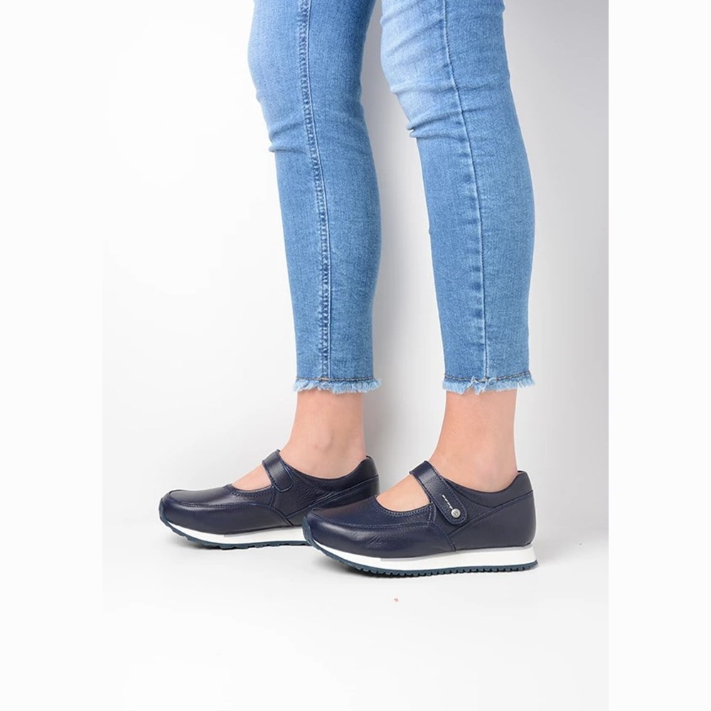 Blue Wolky E-step Women's Mary Janes Shoes | UOZX08362