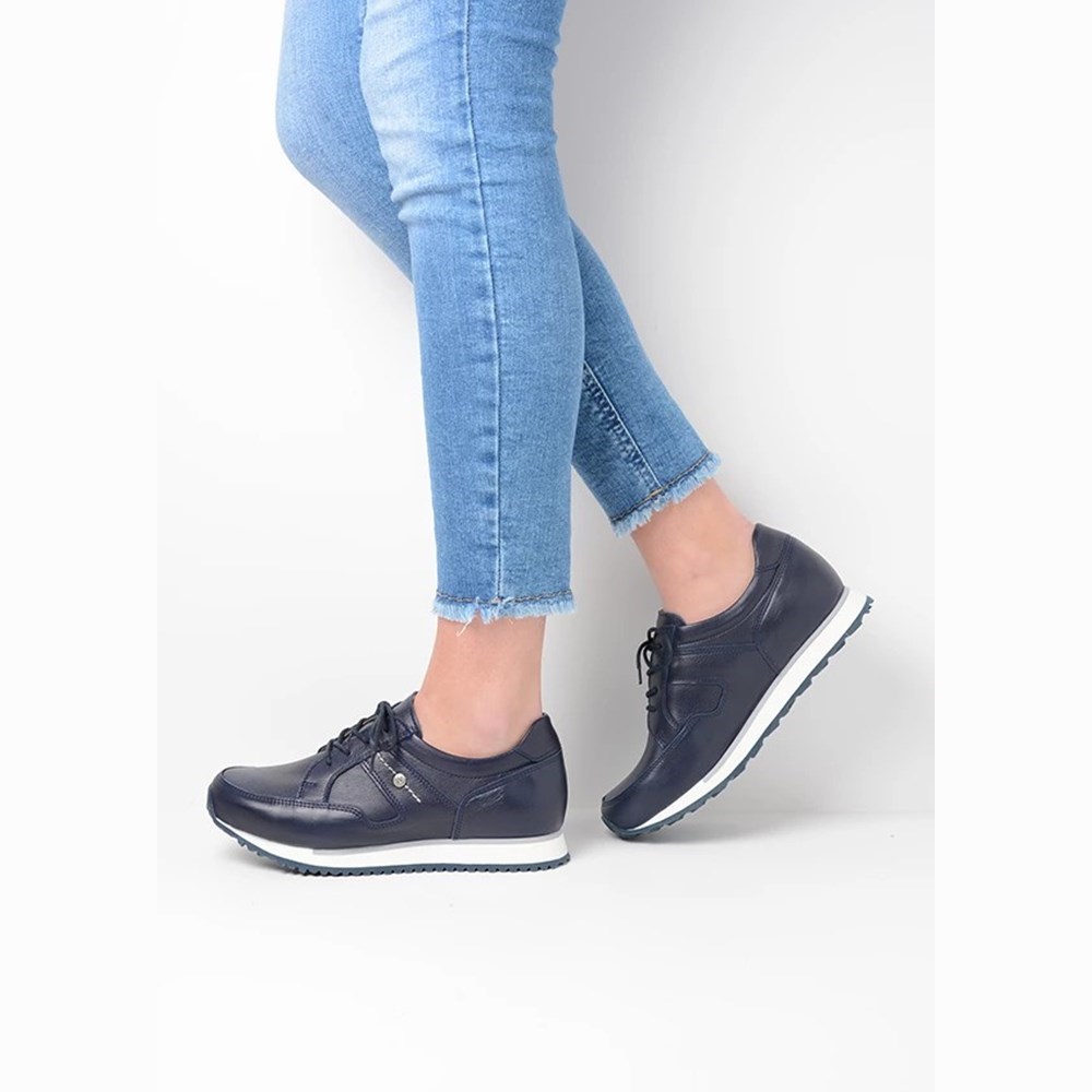 Blue Wolky E-walk Women's Sneakers | RGDQ89635