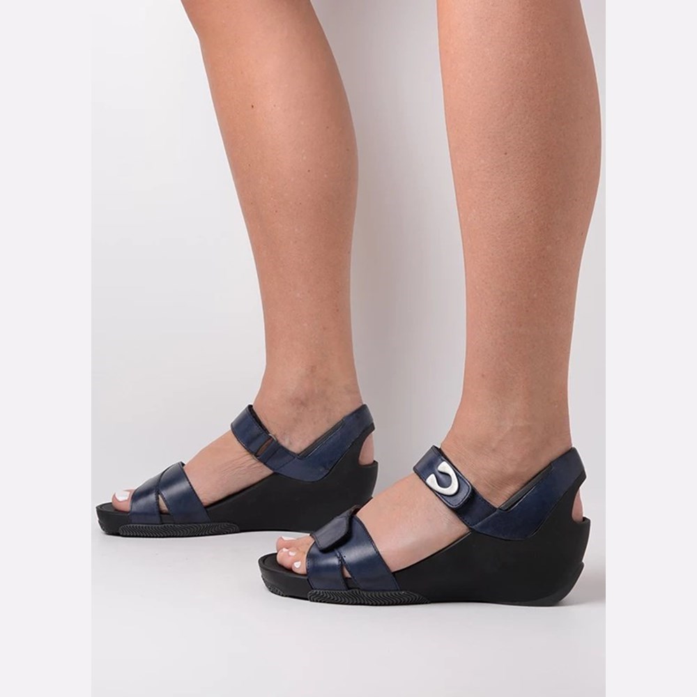 Blue Wolky Epoch Women's Sandals | NFUS94106