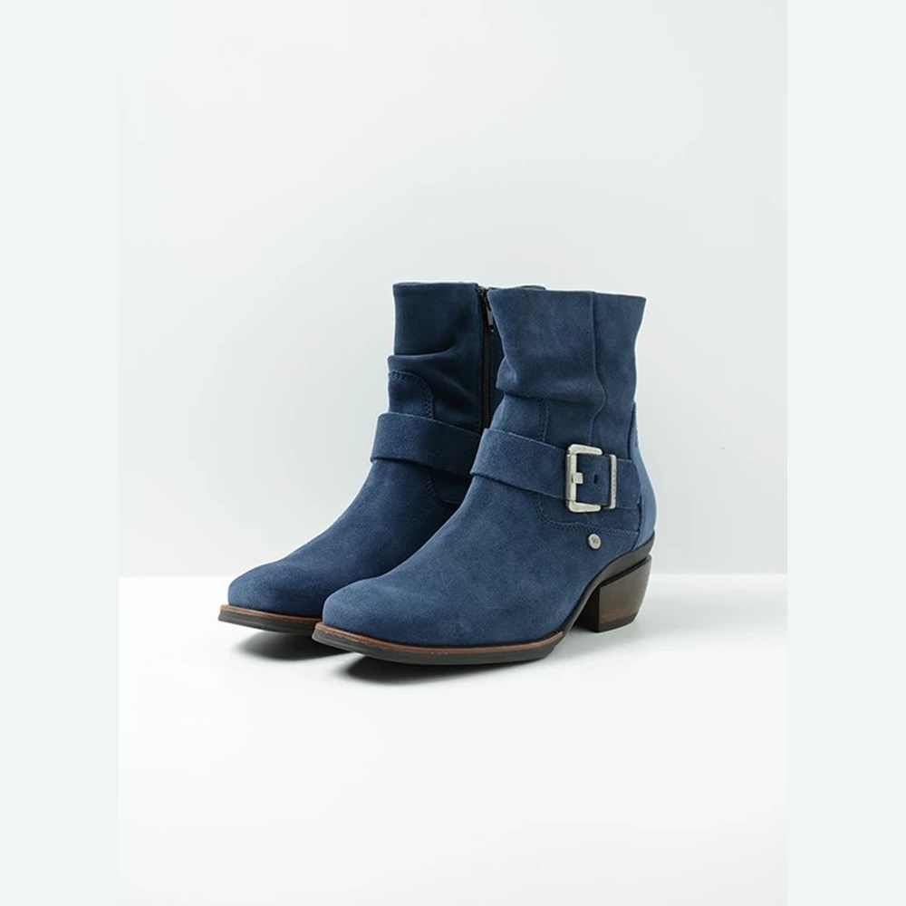 Blue Wolky Guadalajara Women's Ankle Boots | UIRG19536