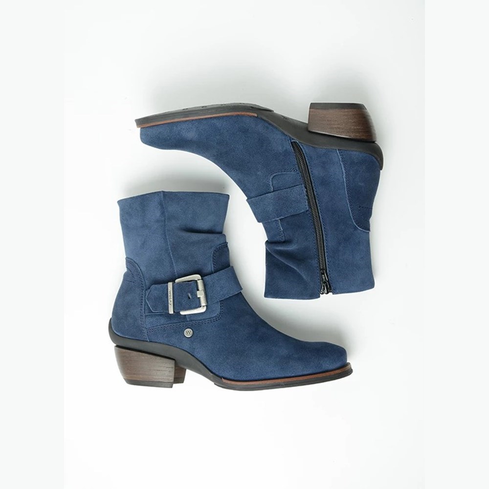 Blue Wolky Guadalajara Women's Ankle Boots | UIRG19536