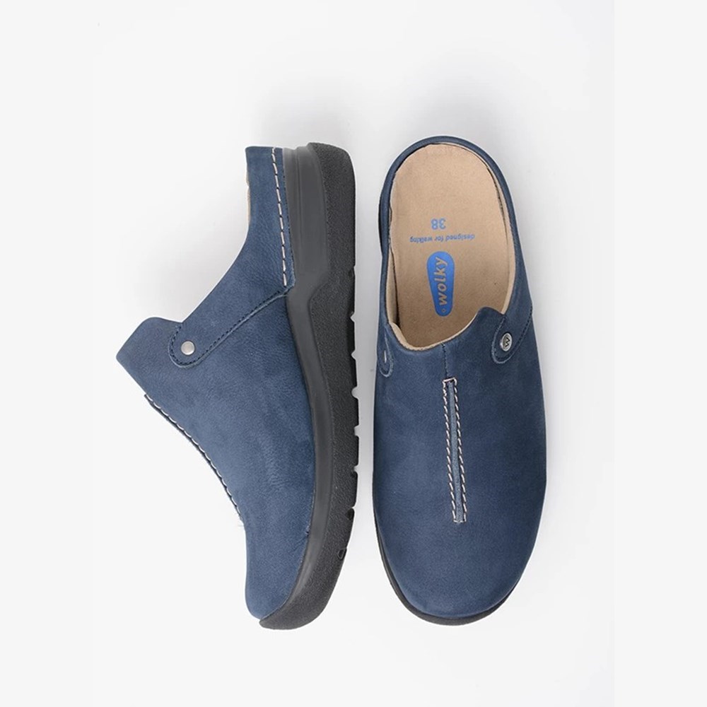 Blue Wolky Holland Db Women's Clogs | YAFV79254