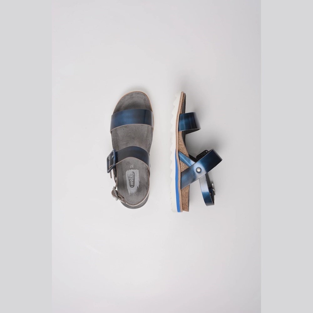 Blue Wolky Minori Women's Sandals | JMNB58069