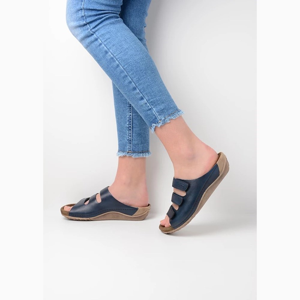 Blue Wolky Nomad Women's Sandals | YHGO61948