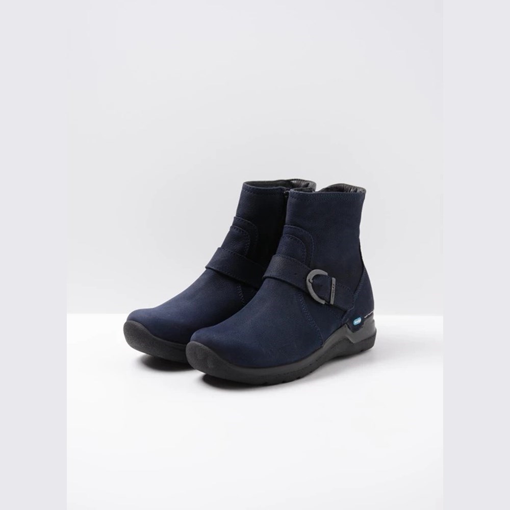 Blue Wolky Okay Women's Ankle Boots | URXB72348