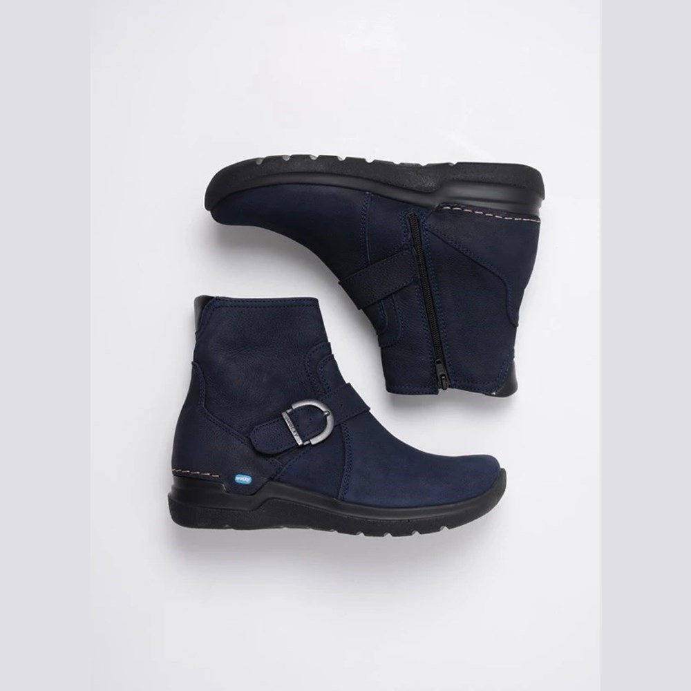 Blue Wolky Okay Women's Ankle Boots | URXB72348