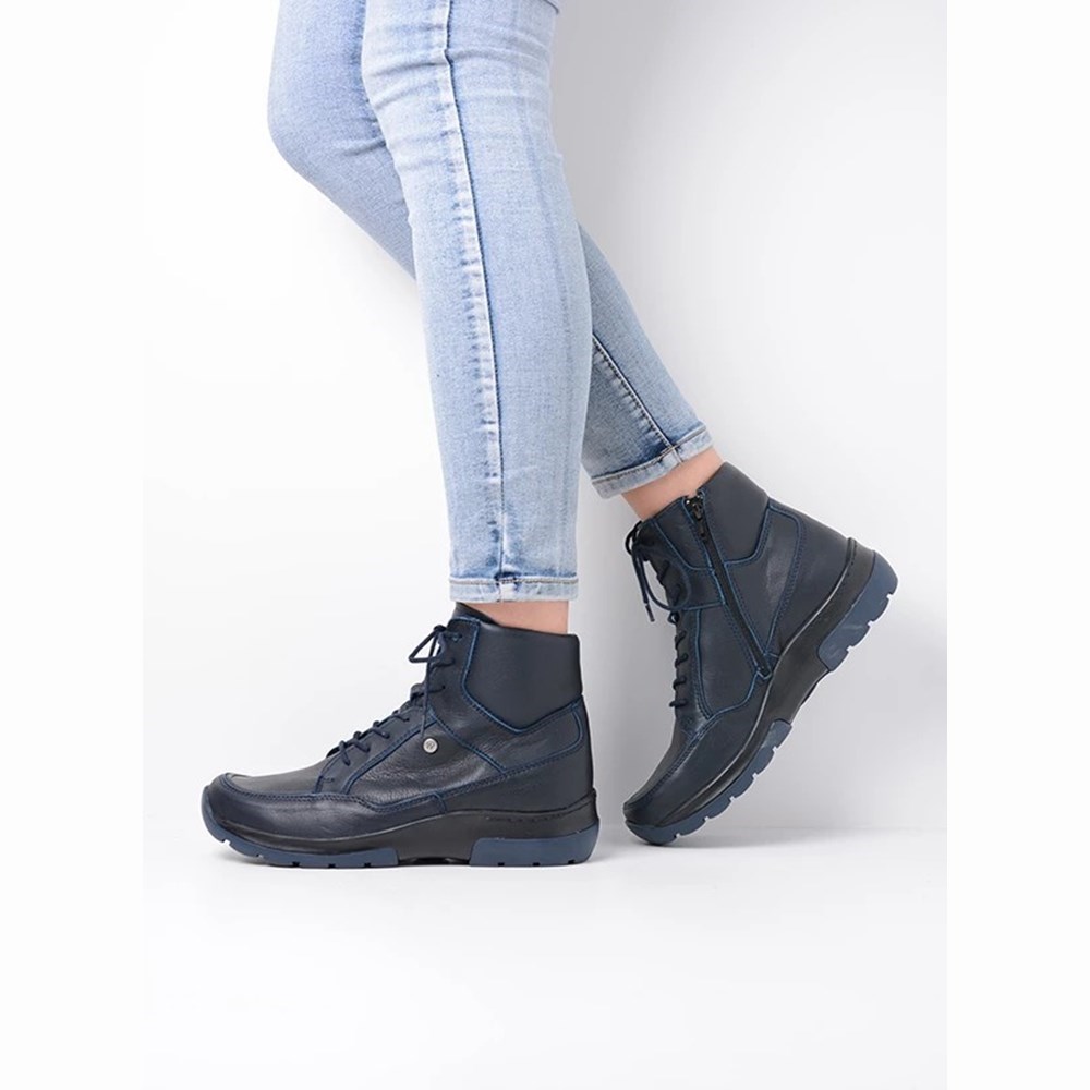 Blue Wolky Raf Women's Lace Up Shoes | WDTG37218