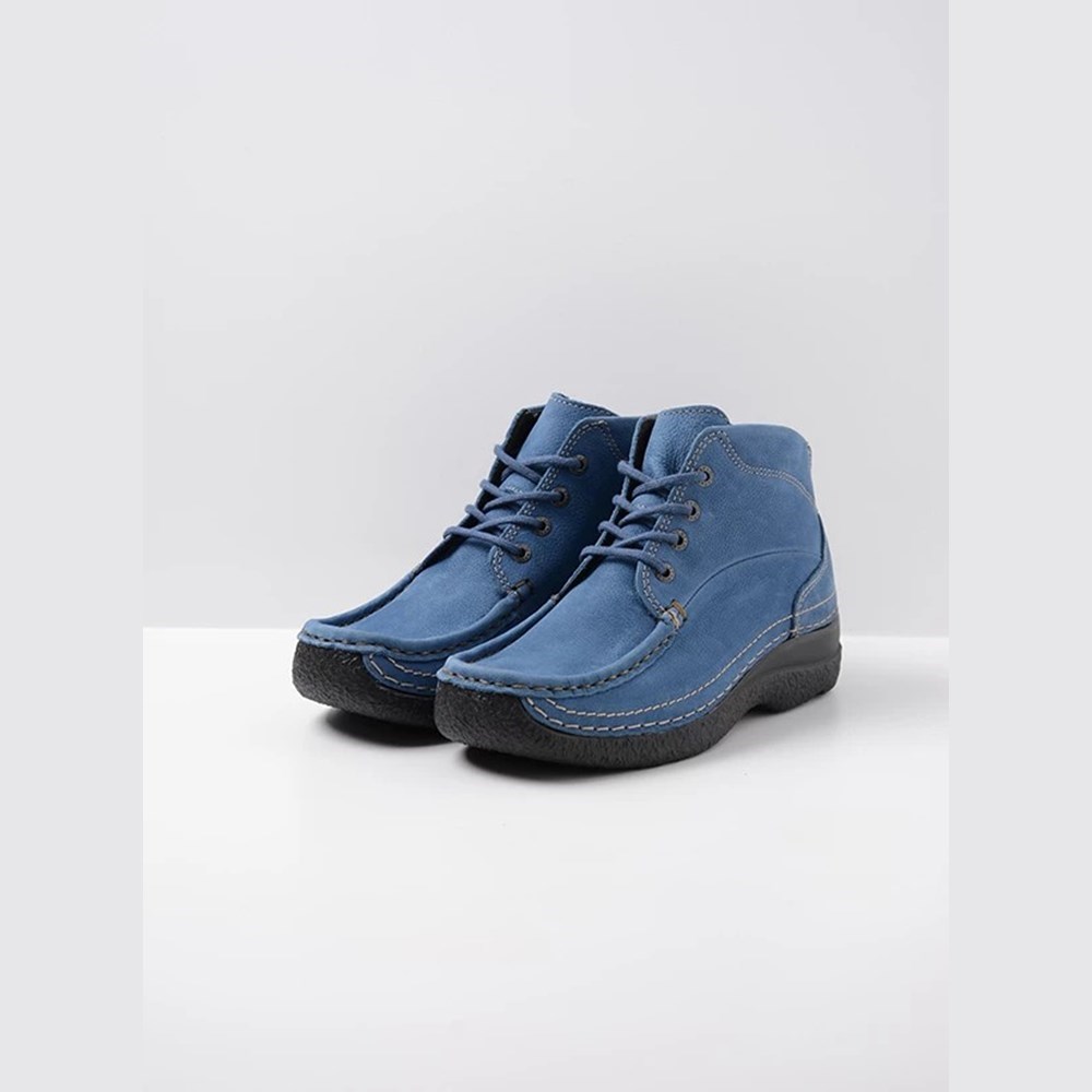 Blue Wolky Roll Shoot Women's Lace Up Shoes | SWUO90256